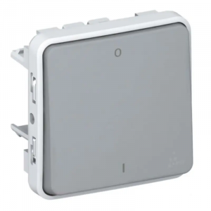 PLEXO IP55 ΜΗΧ. ΔΙΠΟΛΙΚΟΥ ΔΙΑΚΟΠΤΗ ΓΚΡΙ