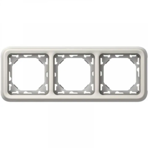 PLEXO IP55 ΠΛΑΙΣΙΟ ΧΩΝ. 3 ΜΗΧ ΟΡΙΖ ΛΕΥΚΟ