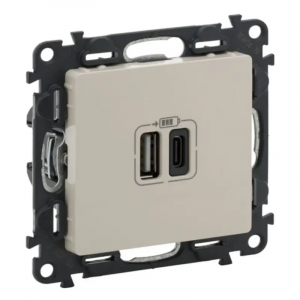 VLIFE ΠΡ 2ΧUSB ΦΟΡΤ A&C 3000MA IVORY