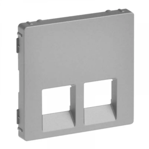 VLIFE ΠΛΑΚ 2ΧRJ11/RJ45 ALUM