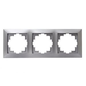 Πλαίσιο Τριπλό Ασημί