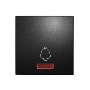 Πλήκτρο Μπουτόν Κουδουνιού Με Λυχνία Ανθρακί