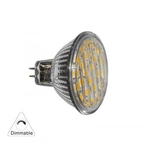 ΛΑΜΠΑ MR16 ΝΤΙΜΜΑΡΙΖΟΜΕΝΗ ΓΥΑΛΙΝΗ 4W 24SMD 5050 3000K