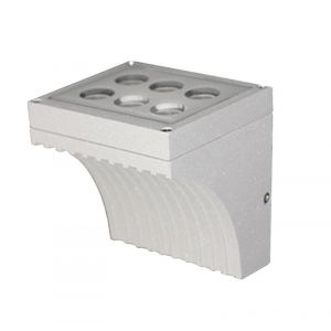 ΦΩΤΙΣΤΙΚΟ 6987 ΑΛΟΥΜΙΝΙΟΥ ΕΠΙΤΟΙΧΟ ΜΟΝΗΣ ΚΑΤΕΥΘΥΝΣΗΣ 6LEDX1W ΓΚΡΙ ΘΕΡΜΟ