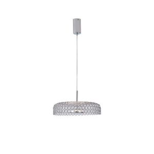 ΦΩΤΙΣΤΙΚΟ ΚΡΕΜΑΣΤΟ ΜΕΤΑΛΛΟ ΜΟΝΟΦΩΤΟ LED 10W 1080Lm 3000K Φ350x1390mm ΑΣΗΜΙ ARTE ILLUMINA PERFORATO