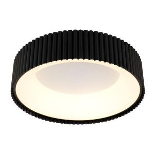 ΠΛΑΦΟΝΙΕΡΑ ΜΕΤΑΛΛΙΚΗ LED 30W 2262Lm 3000K Φ460mm ΜΑΥΡΟ ARTE ILLUMINA HALLO