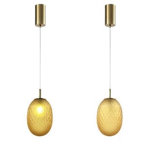 ΦΩΤΙΣΤΙΚΟ ΚΡΕΜΑΣΤΟ ΓΥΑΛΙ 1XE27 Max 15w  150X230mm ΜΕΛΙ ARTE ILLUMINA CANDY