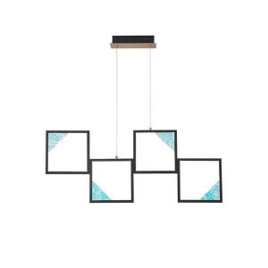 ΚΡΕΜΑΣΤΟ ΦΩΤΙΣΤΙΚΟ ΑΛΟΥΜΙΝΙΟ LED 36W 850Lm 3000K 820X16X1340mm ΜΑΥΡΟ ARTE ILLUMINA SQUARE
