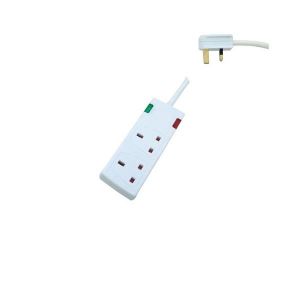 ΠΟΛΥΠΡΙΖΟ 2 ΘΕΣΕΩΝ UK ΜΕ ΚΑΛΩΔΙΟ 3m 3X1,25mm ΜΕ ΠΡΟΣΤΑΣΙΑ ΥΠΕΡΤΑΣΗΣ ΚΑΙ ΠΡΟΣΤΑΣΙΑ ΕΠΑΦΩΝ