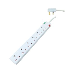 ΠΟΛΥΠΡΙΖΟ 4 ΘΕΣΕΩΝ UK ΜΕ ΚΑΛΩΔΙΟ 3m 3X1,25mm ΜΕ ΠΡΟΣΤΑΣΙΑ ΥΠΕΡΤΑΣΗΣ ΚΑΙ ΠΡΟΣΤΑΣΙΑ ΕΠΑΦΩΝ