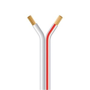 ΚΑΛΩΔΙΟ NYFAZ H03VH-H 2X0,50mmΚΑΙ#178; ΛΕΥΚΟ ΜΕ ΚΟΚΚΙΝΗ ΓΡΑΜΜΗ (100m/roll)