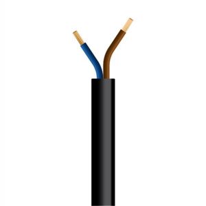 ΚΑΛΩΔΙΟ ΕΥΚΑΜΠΤΟ H03VV-F 2X0.75mmΚΑΙ#178; ΜΑΥΡΟ (100m/roll)