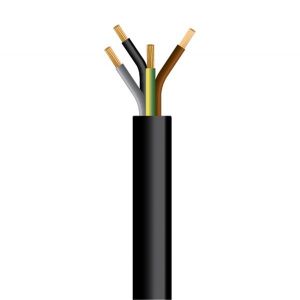 ΚΑΛΩΔΙΟ ΕΥΚΑΜΠΤΟ H05VV-F 4X1,5mmΚΑΙ#178; ΜΑΥΡΟ (100m/roll)