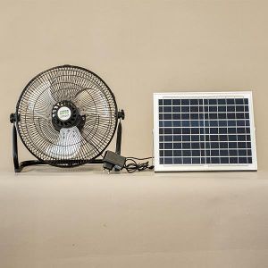 ΑΝΕΜΙΣΤΗΡΑΣ ΔΑΠΕΔΟΥ ΜΕΤΑΛΛΙΚΟΣ Φ37 15W ΕΠΑΝΑΦΟΡΤΙΖΟΜΕΝΟΣ ΜΕ ΗΛΙΑΚΟ ΠΑΝΕΛ