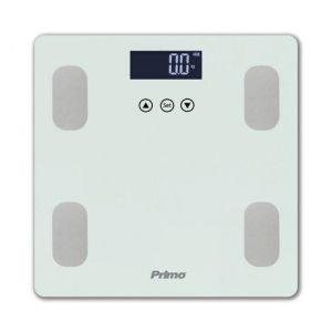 ΖΥΓΑΡΙΑ ΣΩΜΑΤΟΣ ΛΙΠΟΜΕΤΡΗΤΗΣ PRBS-40464 PRIMO 180KG ΥΑΛΙΝΗ ΛΕΥΚΗ/INOX