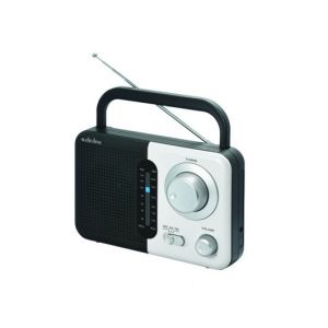  Φορητό ραδιόφωνο μπαταρίας και ρεύματος Μαύρο-Λευκό TR-412 Audioline