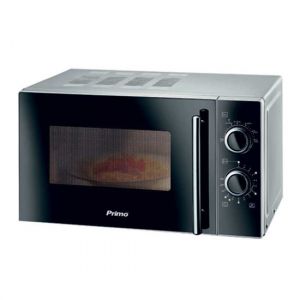ΦΟΥΡΝΟΣ ΜΙΚΡΟΚΥΜΑΤΩΝ PRMW-40247 PRIMO 20L 700W YΑΛΙΝΗ ΠΡΟΣΟΨΗ ΜΑΥΡΟΣ-SILVER