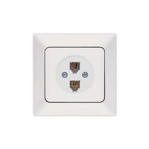 ΠΡΙΖΑ ΤΗΛΕΦΩΝΟΥ ΔΙΠΛΗ RJ 11 ΛΕΥΚΗ