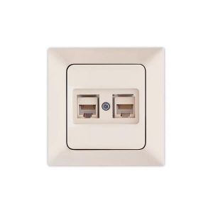 ΠΡΙΖΑ DATA CAT 6 RJ 45 ΔΙΠΛΗ ΜΠΕΖ