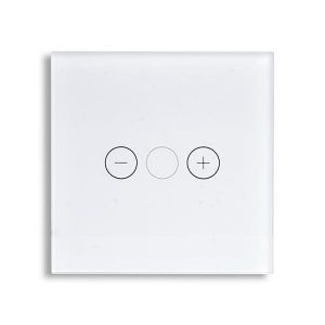 ΓΥΑΛΙΝΟ ΠΑΝΕΛ DIMMER ΑΦΗΣ ΑΣΠΡΟ ΧΡΩΜΑ