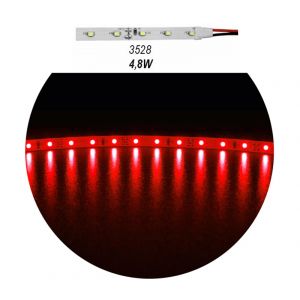 Ταινία Led Λευκή 4,8W/m max με 60LED/m 3528 12VDC (30-3411202) (5 m)