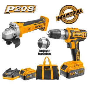 ΕΡΓΑΛΕΊΑ ΜΠΑΤΑΡΊΑΣ 20V LI-ION ΣΕΤ 2 ΤΕΜ.