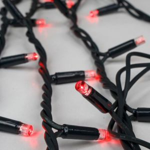 100 Led Σε Σειρά Με Επέκταση Πράσινο Καουτσούκ Καλώδιο Κόκκινο Led