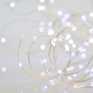 ΣΕΙΡΑ, 200 MINI LED, 6,5V, ΑΣΗΜΙ ΧΑΛΚΟΣ, ΛΕΥΚΟ LED ANA 10cm, ΙΡ44