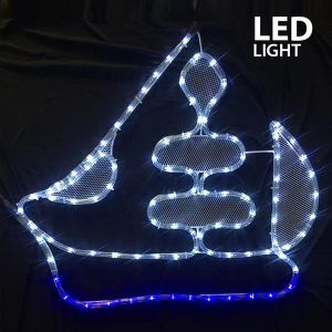LED ΚΑΡΑΒΙ ΜΕ 4 Μ. ΦΩΤ/ΝΑ, 60Χ51ΕΚ. IP44