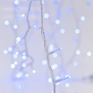 ΣΕΙΡΑ, 100 LED 3mm, 31V, ΕΠΕΚΤΑΣΗ ΕΩΣ 3, ΜΕ ΜΕΤΑΣΧΗΜΑΤΙΣΤΗ, ΠΡΟΕΚΤΑΣΗ ΠΑΡΟΧΗΣ 300cm, ΔΙΑΦΑΝΟ ΚΑΛΩΔΙΟ, ΜΠΛΕ LED, ΑΝΑ 5cm, ΙP44