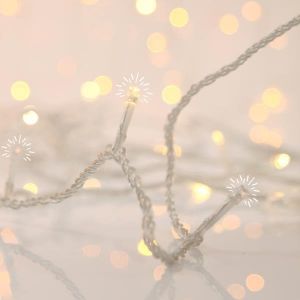 ΣΕΙΡΑ, 700 FLASH LED 5MM, 31V ΜΕΤΑΣΧΗΜΑΤΙΣΤΗ, 4 ΕΠΕΚΤΑΣΕΙΣ ΩΣ 2 ΣΕΤ, ΔΙΑΦΑΝΟ PVC ΚΑΛΩΔΙΟ, ΘΕΡΜΑ ΛΕΥΚΑ LED, ANA 10CM, ΠΡΟΕΚΤΑΣΗ Π