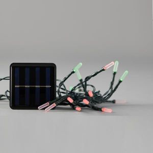 ΣΕΙΡΑ, 80 LED 5MM, ΜΕ ΑΚΡΥΛΙΚΗ ΕΠΕΚΤΑΣΗ, ΗΛΙΑΚΟ ΣΥΛΛΕΚΤΗ ΜΕ ΑΙΣΘΗΤΗΡΑ ΦΩΤΟΣ, 8 ΠΡΟΓΡΑΜΜΑΤΑ, ΠΡΑΣΙΝΟ PVC ΚΑΛΩΔΙΟ, ΚΟΚΚΙΝΟ ΚΑΙ ΠΡΑ