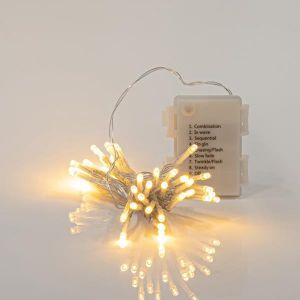 ΣΕΙΡΑ, 24 LED 3MM, ΜΠΑΤΑΡΙΑΣ 3XAA, 8 ΠΡΟΓΡΑΜΜΑΤΑ & ΜΝΗΜΗ, TIMER, ΔΙΑΦΑΝΟ PVC ΚΑΛΩΔΙΟ, ΘΕΡΜΟ ΛΕΥΚΟ LED, ANA 10CM, ΠΡΟΕΚΤΑΣΗ ΠΑΡΟΧ