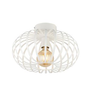 STAR Μοντέρνο Φωτιστικό Οροφής με Ντουί 1 x E27 AC 220-240V IP20 - Λευκό - Μ40 x Π40 x Υ27cm