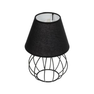 SHAPE Μοντέρνο Επιτραπέζιο Φωτιστικό Πορτατίφ με Ντουί 1 x E27 AC 220-240V IP20 - Μαύρο - Μ19 x Π19 x Υ28cm