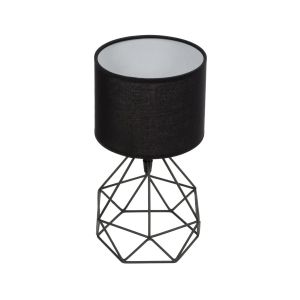 SHAPE Μοντέρνο Επιτραπέζιο Φωτιστικό Πορτατίφ με Ντουί 1 x E27 AC 220-240V IP20 - Μαύρο - Μ17 x Π17 x Υ30cm