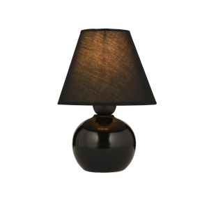 FANCY Vintage Επιτραπέζιο Φωτιστικό Πορτατίφ με Ντουί 1 x E27 AC 220-240V IP20 - Μαύρο - Μ18 x Π18 x Υ24cm