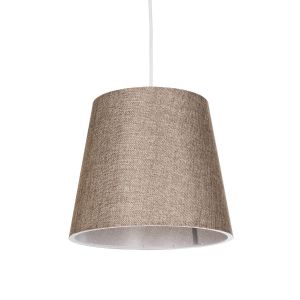 CONEY Μοντέρνο Κρεμαστό Φωτιστικό Οροφής με Ντουί 1 x E27 AC 220-240V IP20 - Καφέ - Μ26 x Π26 x Υ25cm