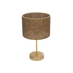 WIZ Μοντέρνο Επιτραπέζιο Φωτιστικό Πορτατίφ με Ντουί 1 x E27 AC 220-240V IP20 - Χρυσο : Καφέ - Μ22 x Π22 x Υ36.5cm