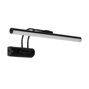 REFINE Μοντέρνο Φωτιστικό Τοίχου - Απλίκα Καθρέπτη Μπάνιου LED 7W 640lm 120° AC 220-240V IP44 Θερμό Λευκό 2700K - Lumileds SMD Chip - Μαύρο Ματ - Μ35 x Π21 x Υ12cm - 2 Χρόνια Εγγύηση