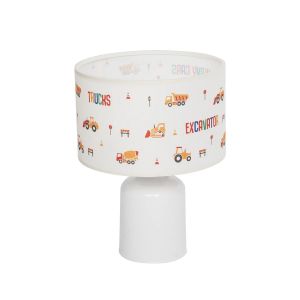 EXCAVATOR Παιδικό Επιτραπέζιο Φωτιστικό Πορτατίφ με Ντουί 1 x E27 AC 220-240V IP20 - Πολύχρωμο - Μ24 x Π24 x Υ32cm