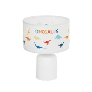 DINO Παιδικό Επιτραπέζιο Φωτιστικό Πορτατίφ με Ντουί 1 x E27 AC 220-240V IP20 - Πολύχρωμο - Μ24 x Π24 x Υ32cm
