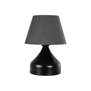 MICKEY Μοντέρνο Επιτραπέζιο Φωτιστικό Πορτατίφ με Ντουί 1 x E27 AC 220-240V IP20 - Μαύρο - Μ22 x Π22 x Υ30cm