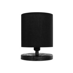 MINNIE Μοντέρνο Επιτραπέζιο Φωτιστικό Πορτατίφ με Ντουί 1 x E14 AC 220-240V IP20 - Μαύρο - Μ15 x Π15 x Υ21cm