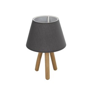 CAP Μοντέρνο Επιτραπέζιο Φωτιστικό Πορτατίφ με Ντουί 1 x E27 AC 220-240V IP20 - Καφέ : Μαύρο - Μ22 x Π22 x Υ33cm