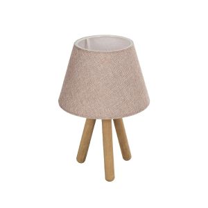 CAP Μοντέρνο Επιτραπέζιο Φωτιστικό Πορτατίφ με Ντουί 1 x E27 AC 220-240V IP20 - Καφέ : Ροζ - Μ22 x Π22 x Υ33cm