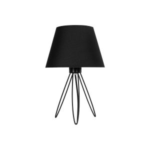 TRIP Μοντέρνο Επιτραπέζιο Φωτιστικό Πορτατίφ με Ντουί 1 x E27 AC 220-240V IP20 - Μαύρο - Μ22 x Π22 x Υ34cm