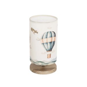 BALLON Παιδικό Επιτραπέζιο Φωτιστικό Πορτατίφ με Ντουί 1 x E14 AC 220-240V IP20 - Πολύχρωμο - Μ15 x Π15 x Υ30cm