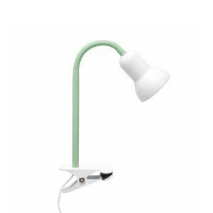 TAVOLO Παιδικό Επιτραπέζιο Φωτιστικό Πορτατίφ με Ντουί 1 x E14 AC 220-240V IP20 - Πράσινο : Λευκό - Μ11 x Π9 x Υ35cm