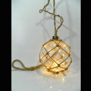 ΔΙΑΚΟΣΜΗΤΙΚΗ ΓΥΑΛΙΝΗ ΜΠΑΛΑ ΜΕ ΣΧΟΙΝΙ ΜΕ ΜΠΑΤΑΡΙΑ